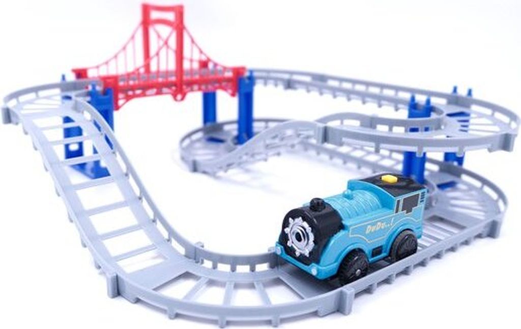 Buzz - Zug - Elektroantrieb - Minibahn - Bahngleise - Eisenbahngleis - Eisenbahnset - DIY - Geschenk - Geburtstag - Baukasten - Abenteuer