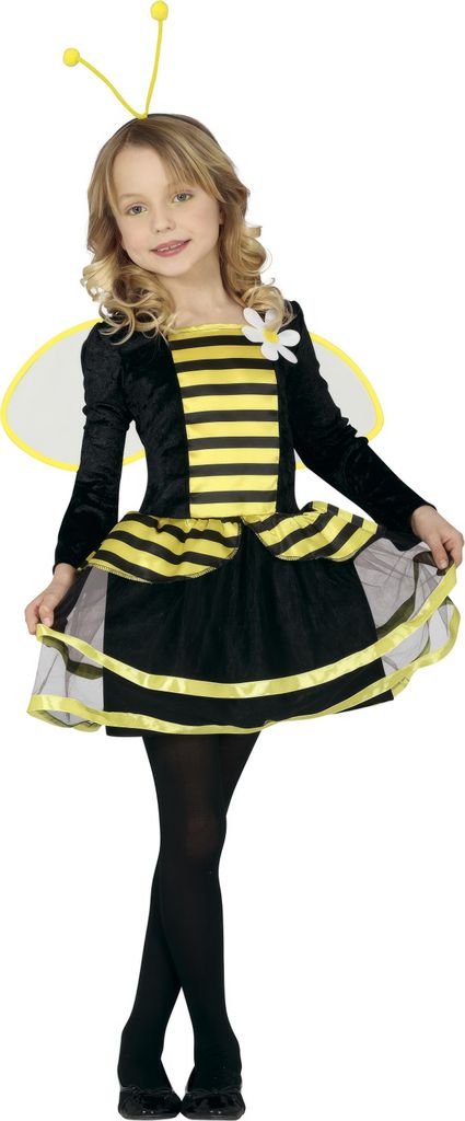 Costume da ape per bambina, taglia:110/116 Immagine del prodotto 