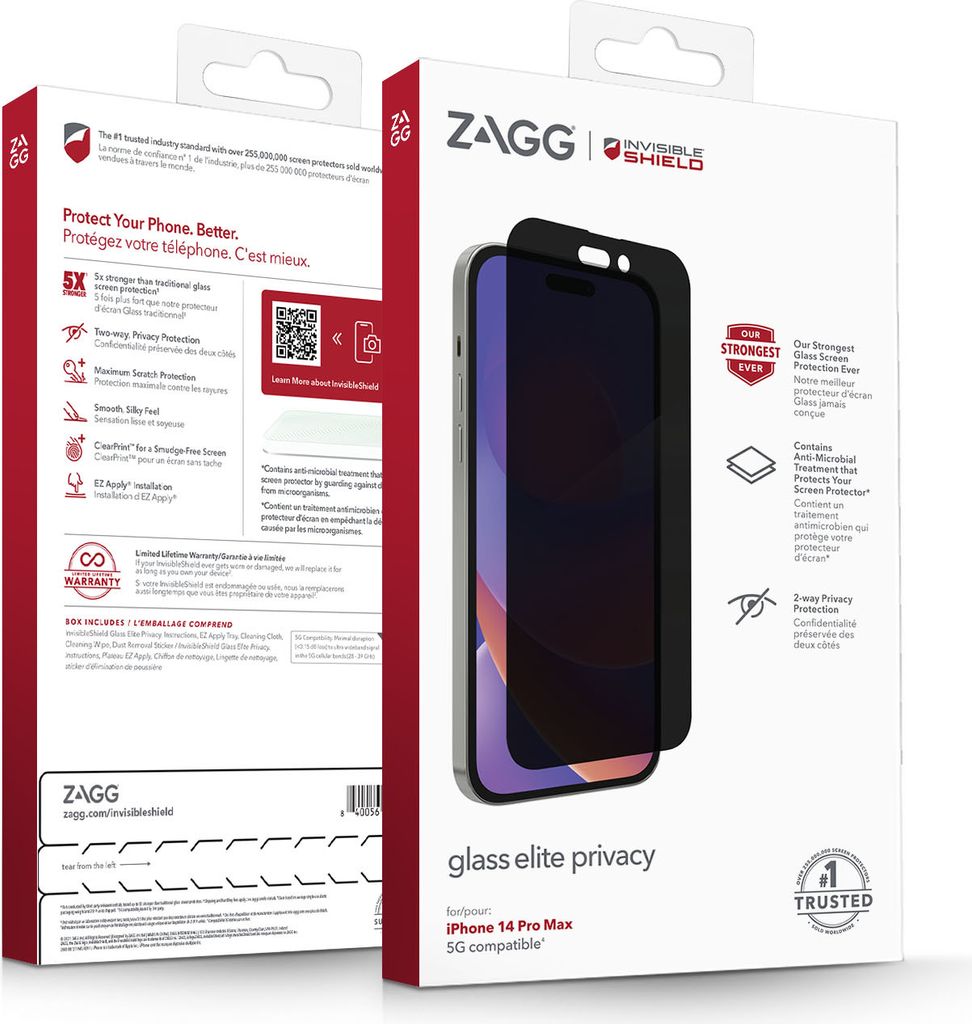 Invisibleshield Glass Privacy Edge Skärmskydd iPhone 14 Pro Obrázek produktu 