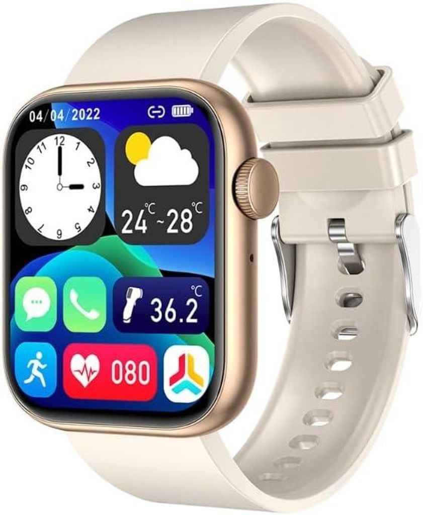 Smartwatch Mit Umfassenden Gesundheitsfeatures / IP67 Wasserdichtigkeit / 7 Tage Akkulaufzeit / 100 Sportmodi mit Integriertes GPS