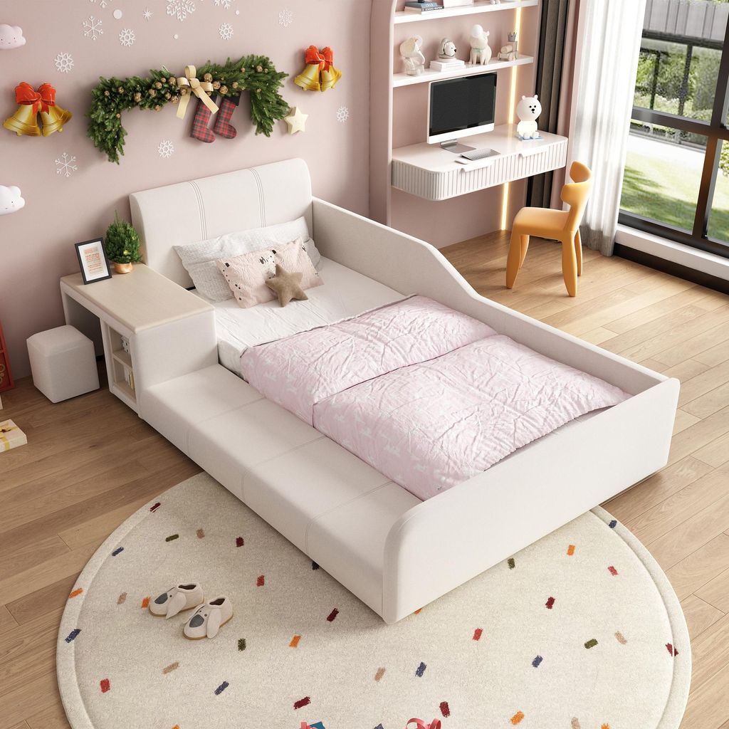 okwish Lit enfant 90x200cm avec bureau et tabouret, étagère Image du produit 