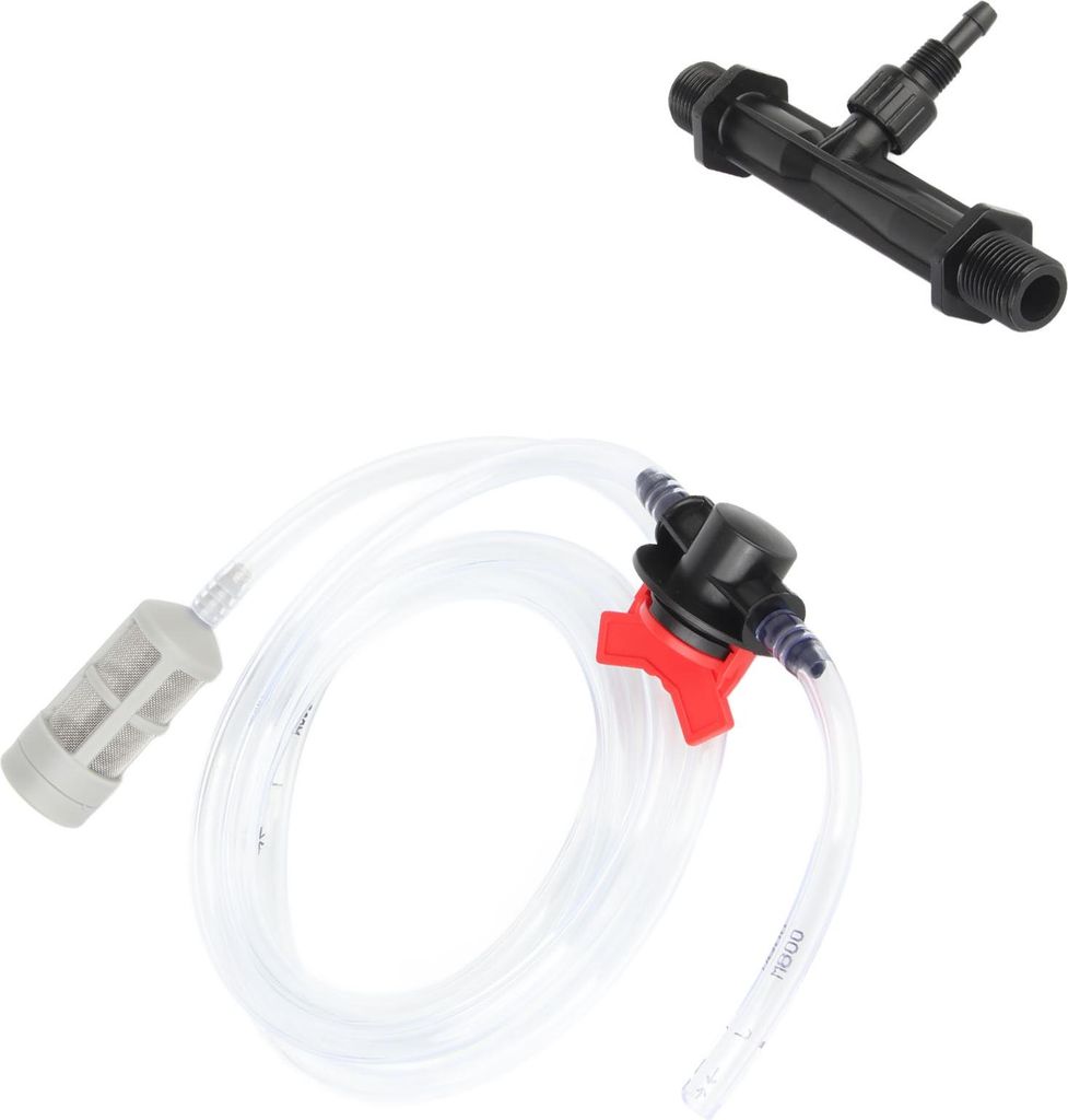 Dünger Injektor Kunststoff Effizient mit Wasserschlauch Tropfbewässerung Dünger Injektor für Rasen Garten Gewächshaus 1/2 Zoll