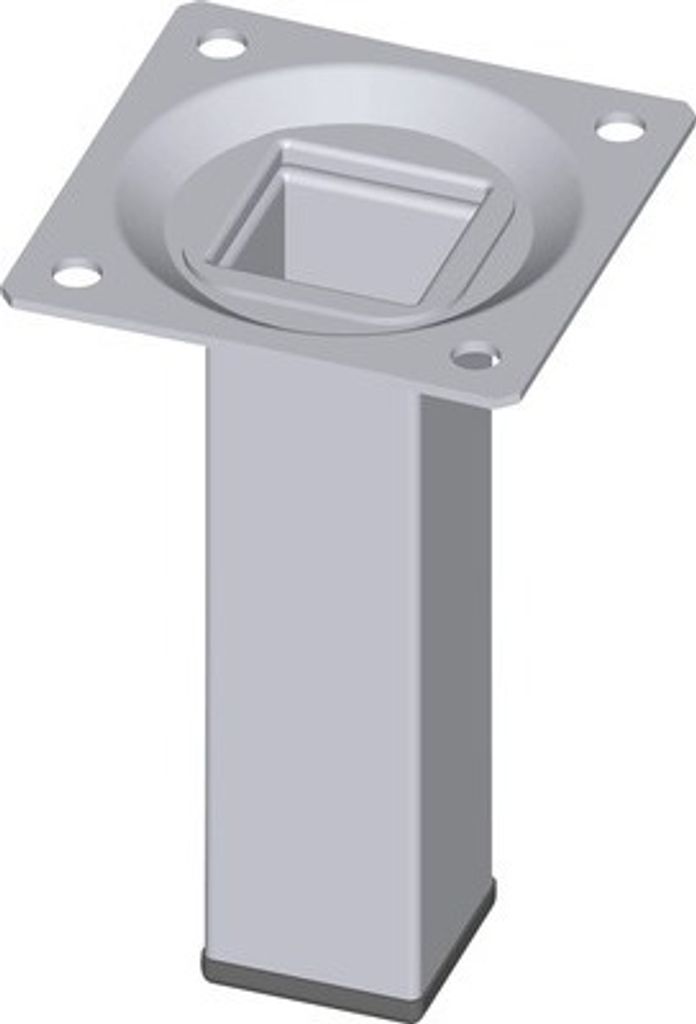 Nábytková noha hranatá 25x25x100 mm chrom Obrázek produktu 