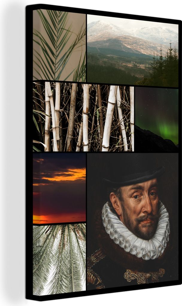 OneMillionCanvasses - Leinwandbilder - 90x140 cm, Collage - Malerei - Alte Meister, Wandbilder Kunstdruck Wanddekoration - Foto auf Leinwand - Ge...