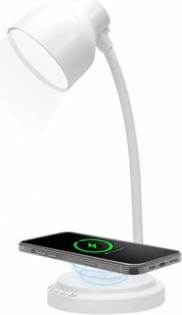 Chargeur induction 15W rapide, enceinte intégrée et lampe d'ambiance 360