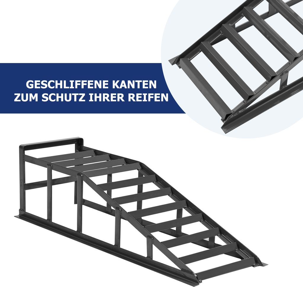 2 x KFZ Auto Auffahrrampe Rampe Wagenheber Hebebühne PKW Produktbild 6