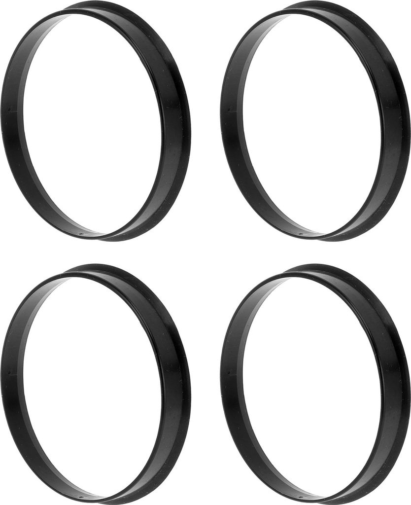 71.1mm bis 67.1mm Auto Rad Nabe Zentrier Ringe Schwarz Polycarbonat Räder Zentral Welle Stoßdämpfende Nabenringe 4Stk