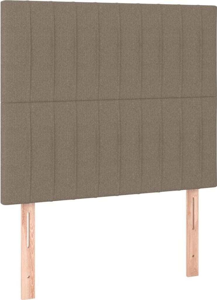 Kopfteile 2 Stk. Taupe 80x5x78/88 cm Stoff