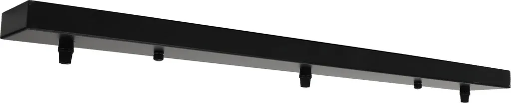 Base Soffitto Universale 70 cm Metallo Nero per 3 Punti Luce