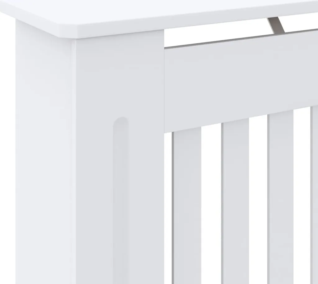 vidaXL Rivestimento per radiatori in MDF bianco 78 cm - 6