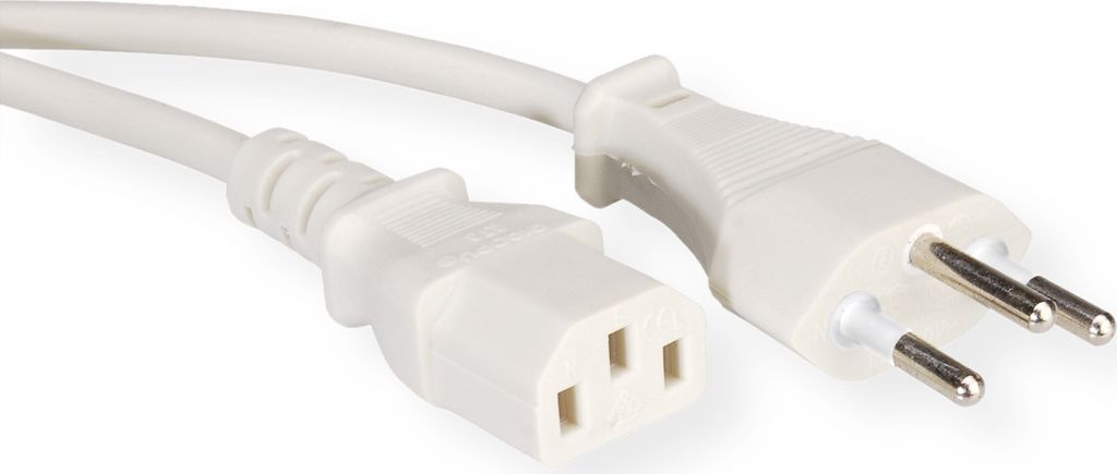 Síťový kabel VALUE T12 na C13, bílý, 1,8 m Obrázek produktu 