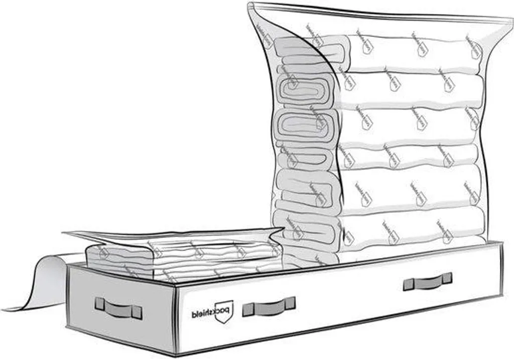 Coffre de rangement sous le lit extra-large et 2 sacs sous vide inclus