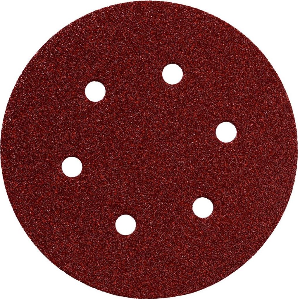 METABO 5 Haftschleifblätter, 150 mm, P 320, Serie "professional", für Holz und Metall, für Exzenterschleifer (624008000)