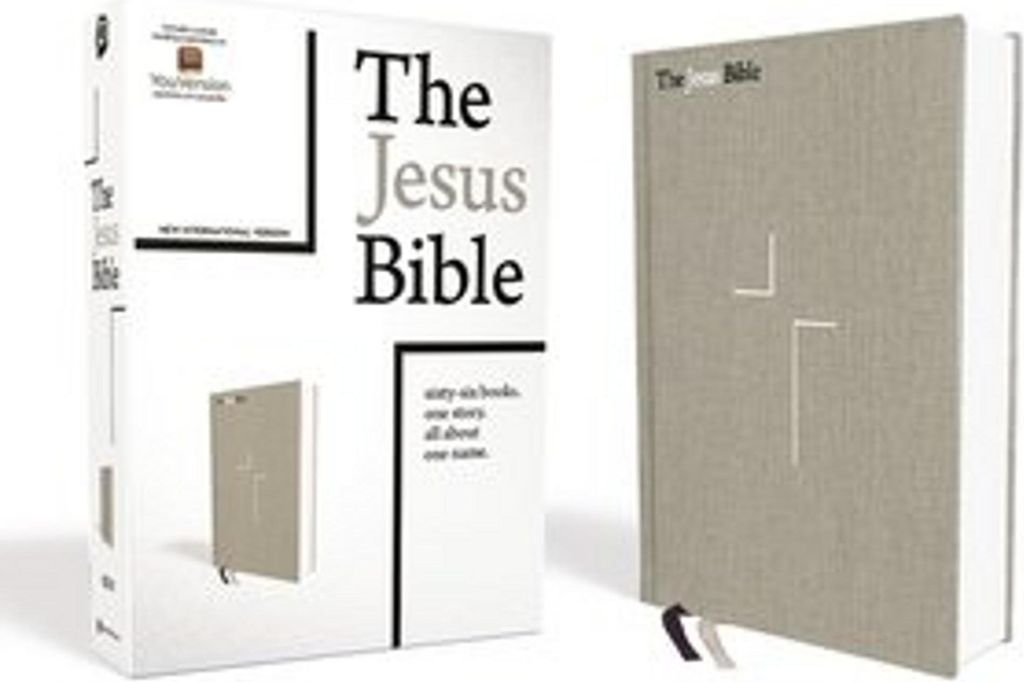 The Jesus Bible, NIV Edition, Cloth Over Board, Gray Linen, Comfort Print