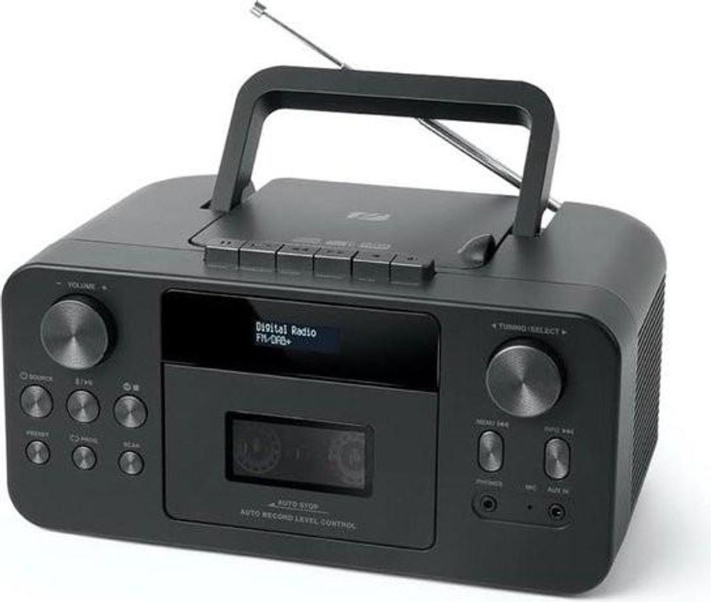 DAB+ Rádio přenosné Bluetooth CD přehrávač Kazetový Obrázek produktu 