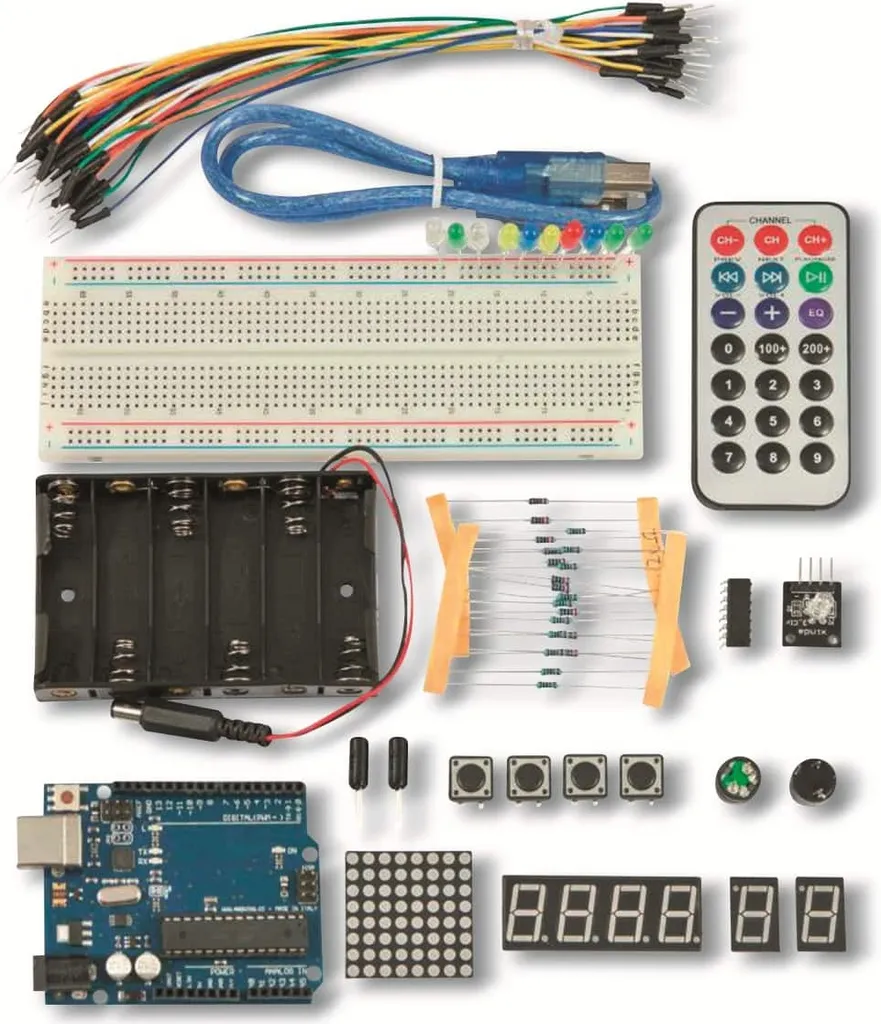 Kit Arduino Uno R.3 pour Projets Domotiques Allnet ALL-E-2 Apprentissage