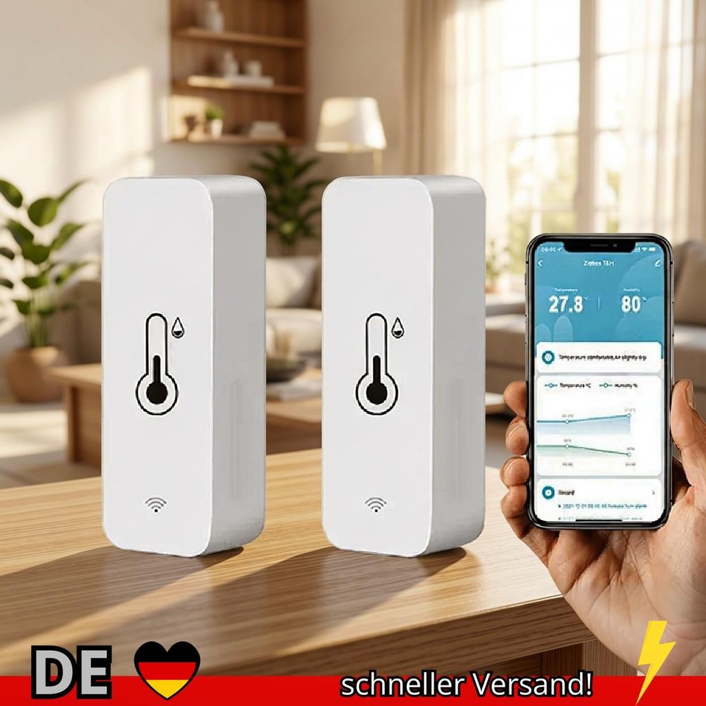 Tuya WiFi Zigbee Temperatur Sensor Smart Home