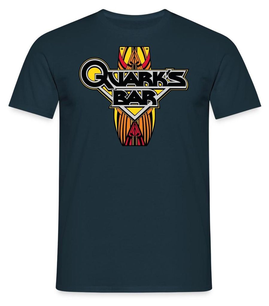 Spreadshirt Star Trek Deep Space Nine Quark ́s Bar Männer T-Shirt, 4XL, Navy
