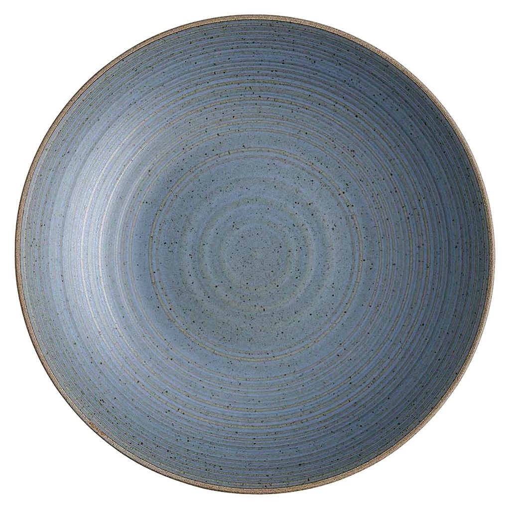 Suppenteller aus Steinzeug, 23 cm, Zeitloses Design, Spülmaschinen- und Mikrowellengeeignet