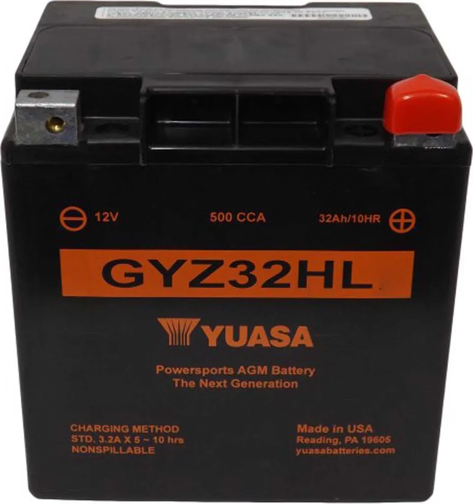 Batterie Moto YUASA GYZ32HL 12V 32Ah : Fini les Problèmes de Démarrage