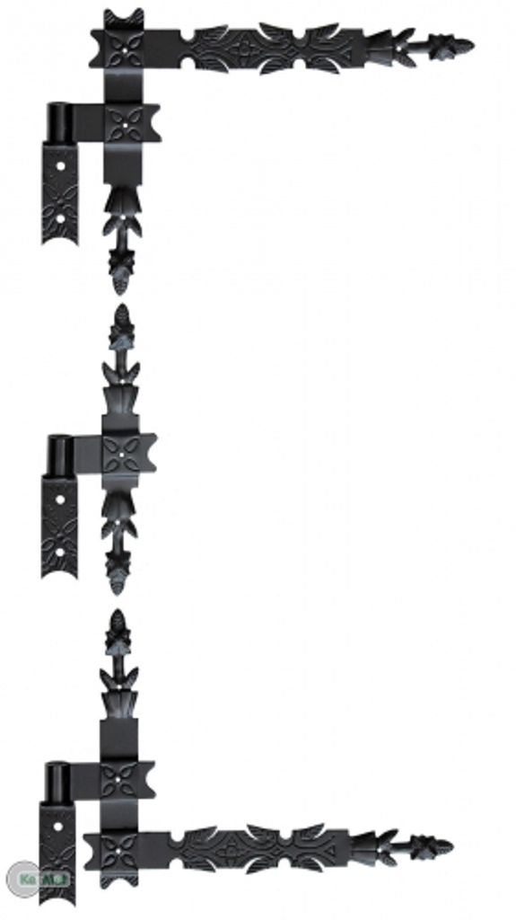 2 winkelband Angle Bandes türbänder Türband 800 x 340 x 50 KLOBEN Noir 