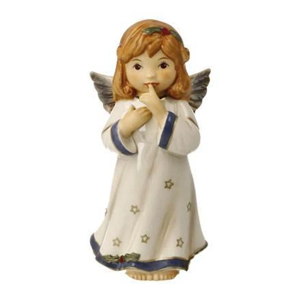 Cadeau de Baptême ou Communion Ange Gardien Goebel en Grès Fin
