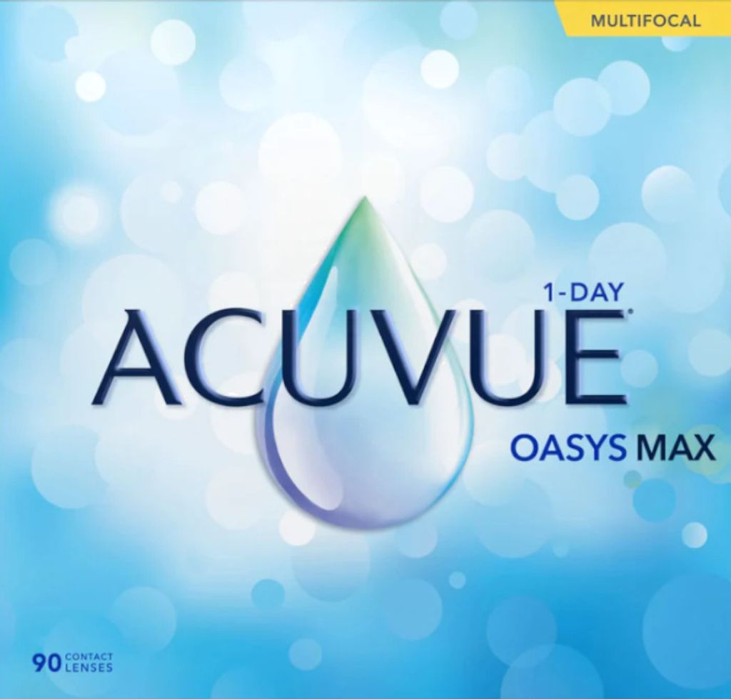 ACUVUE OASYS MAX 1-Day MULTIFOCAL - 90 daily lenses - Sph: +5.75, Add: +1.75 mid, BC: 8.4, D: 14.3