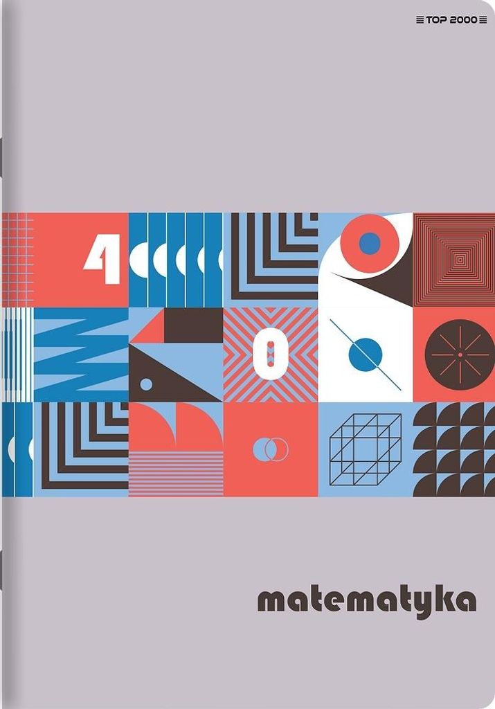 Top2000 Mathematik A5 60k thematisches Notizbuch mit einem ausziehbaren Blatt