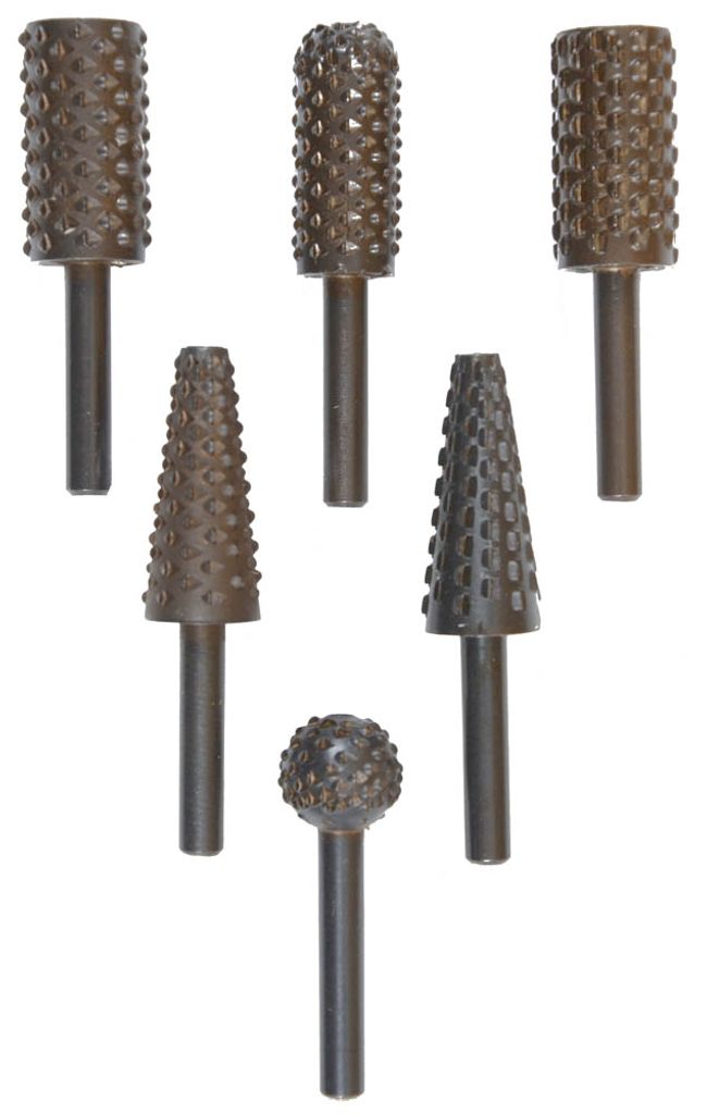 KWB Einhell 49495500 10er-Set Raspeln zum Fräsen von Holzschnitzereiblechen Ø6mm