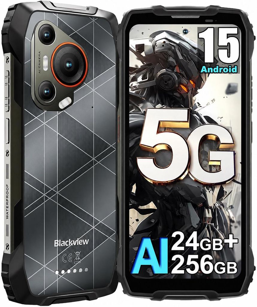 Blackview BL7000 Pro Noir : Smartphone 5G pour l'extérieur Image du produit 