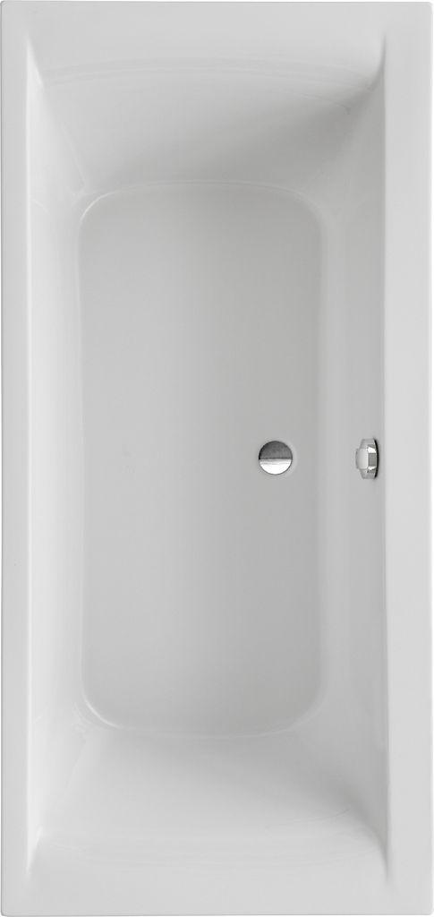 Schulte Körperform-Badewanne Modell Onda, Weiß Sanitäracryl, 170x75 cm, Höhe 47,5 cm