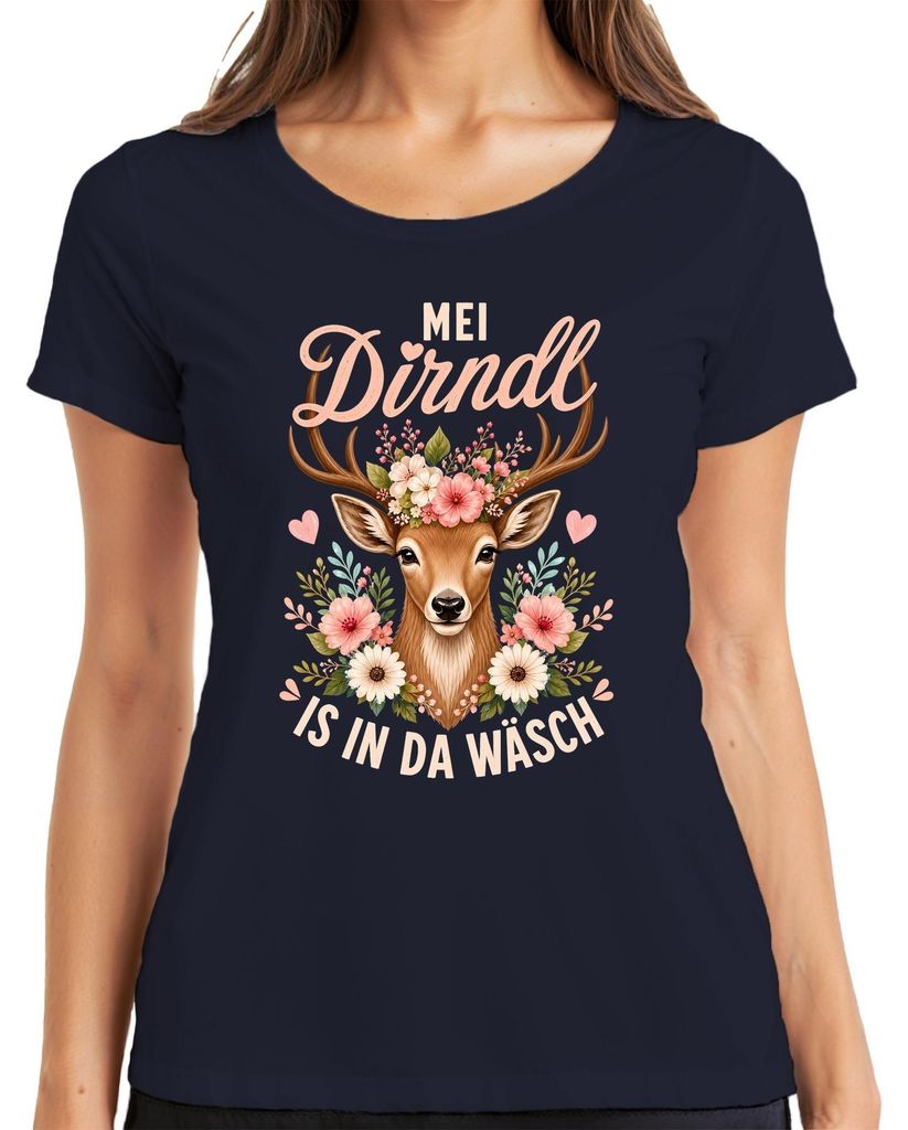 Mei Dirndl, abito tradizionale bavarese, motivo "Reh Kitz Immagine del prodotto 
