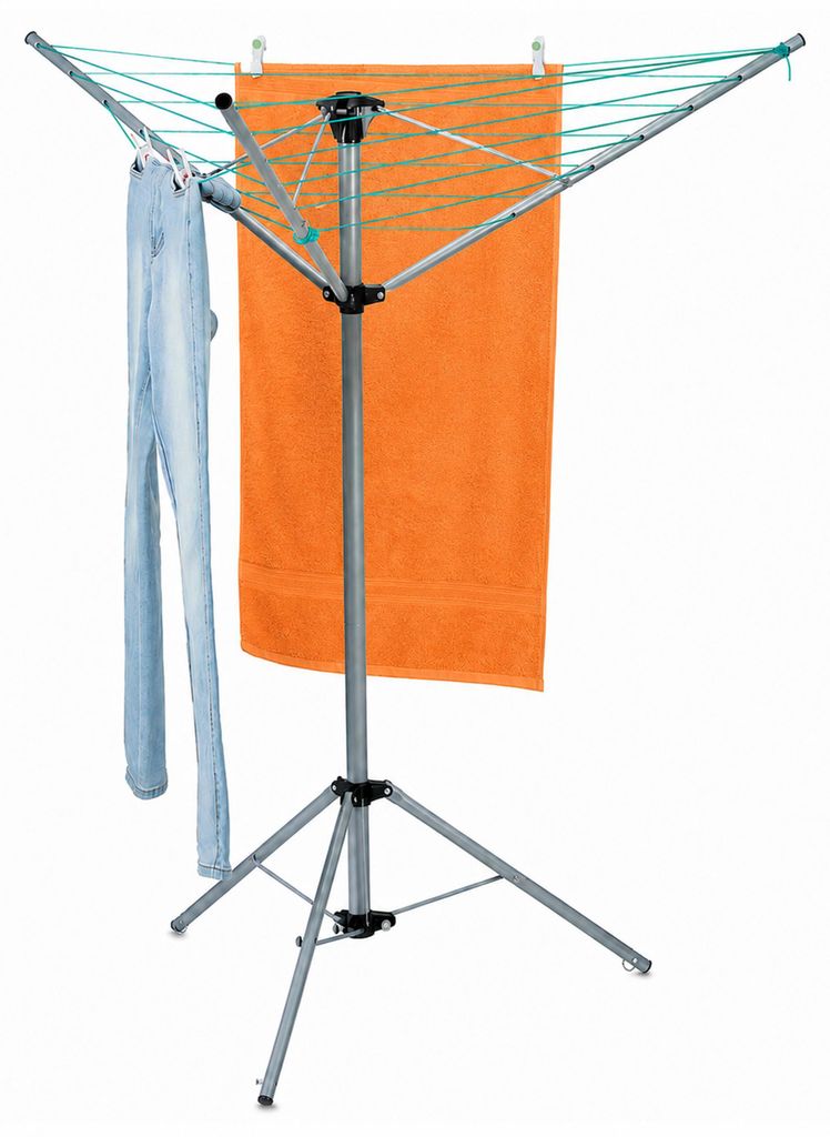 Relaxdays Wäschespinne, 15 m Leine, für Garten & Camping, Produktbild 