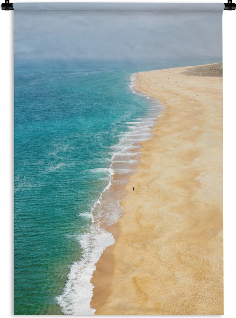 MuchoWow Wandteppich Wandbehang Portugiesischer Strand 90x135 cm Tapisserie Dekoration Wandtuch - Baumwolle - Wandskulptur