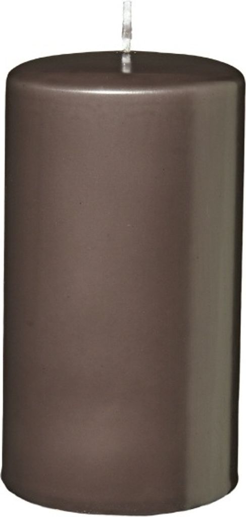 4er Set Oster, Frühling, Stumpenkerzen Mocca 6 x 6 cm