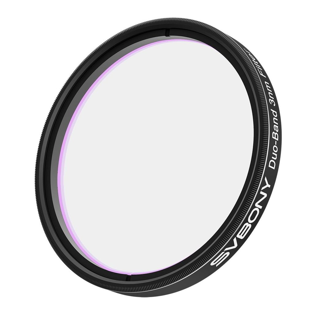 SVBONY SV220 Teleskopfilter, H-Alpha & OIII, 3 nm Dualband 2" Nebelfilter, zum Fotografieren von Mond Planeten, Naturlandschaften (2in)
