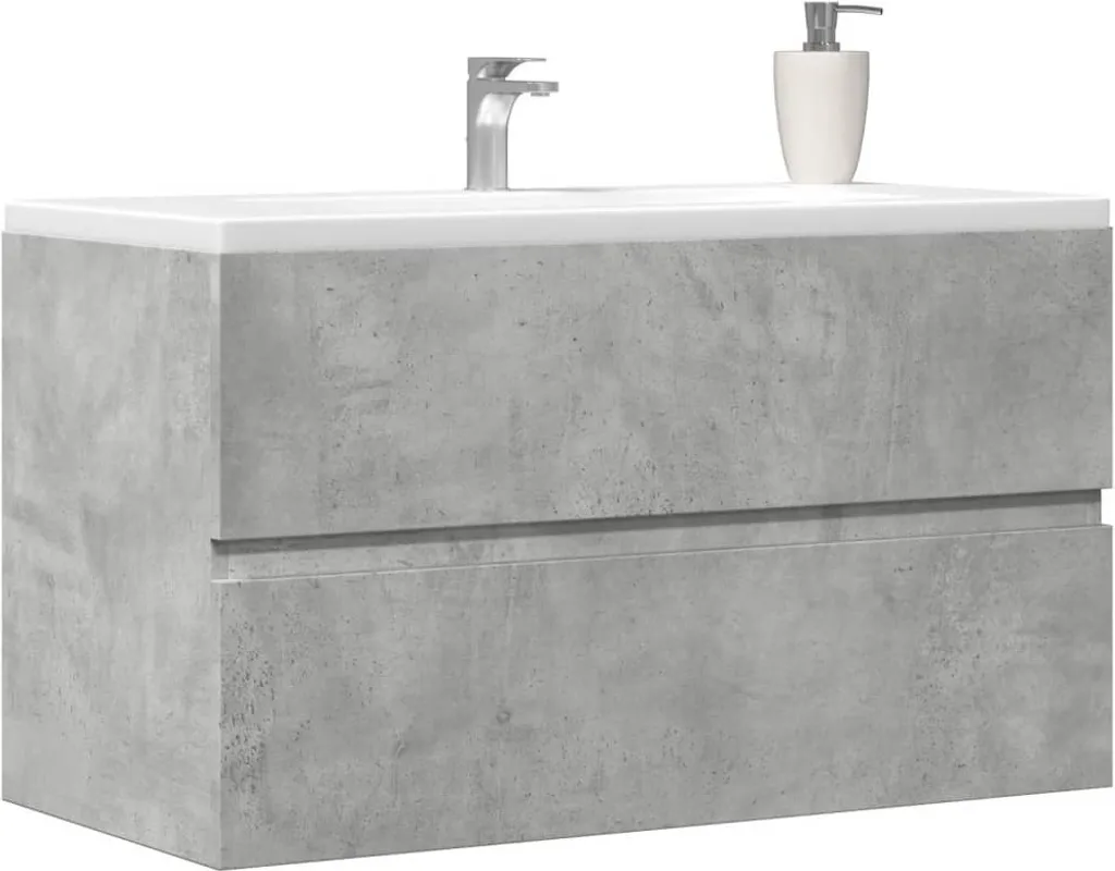Mobile Bagno Sospeso Luxury Maison Exclusive 80cm Grigio Cemento