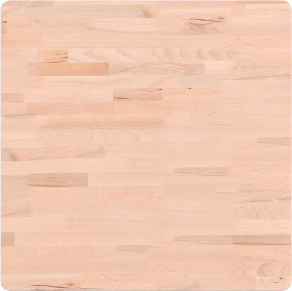vidaXL Tischplatte 60x60x2,5 cm Quadratisch Massivholz Buche