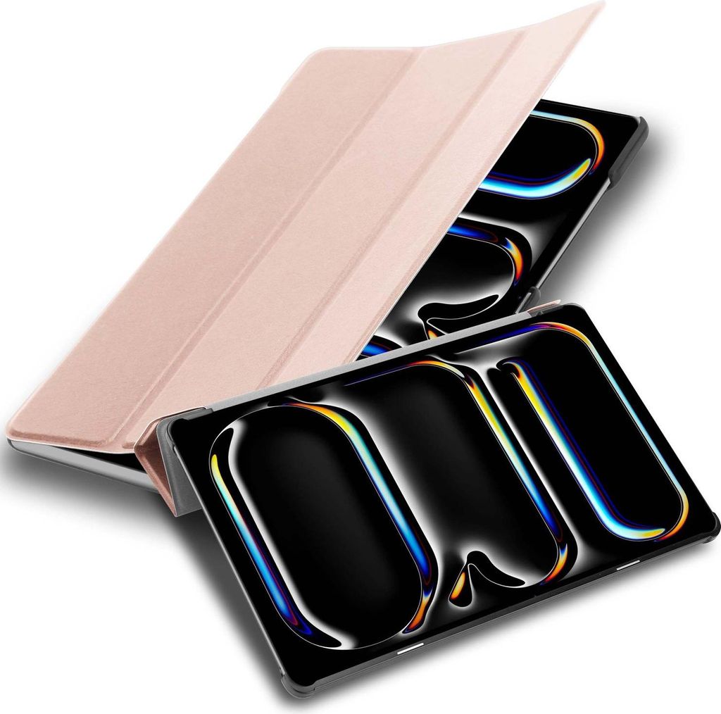 Cadorabo Hülle für Apple iPad 13 Pro 2024 Schutzhülle in PASTELL ROSÉ GOLD Tablet Hülle Case Cover Book Etui
