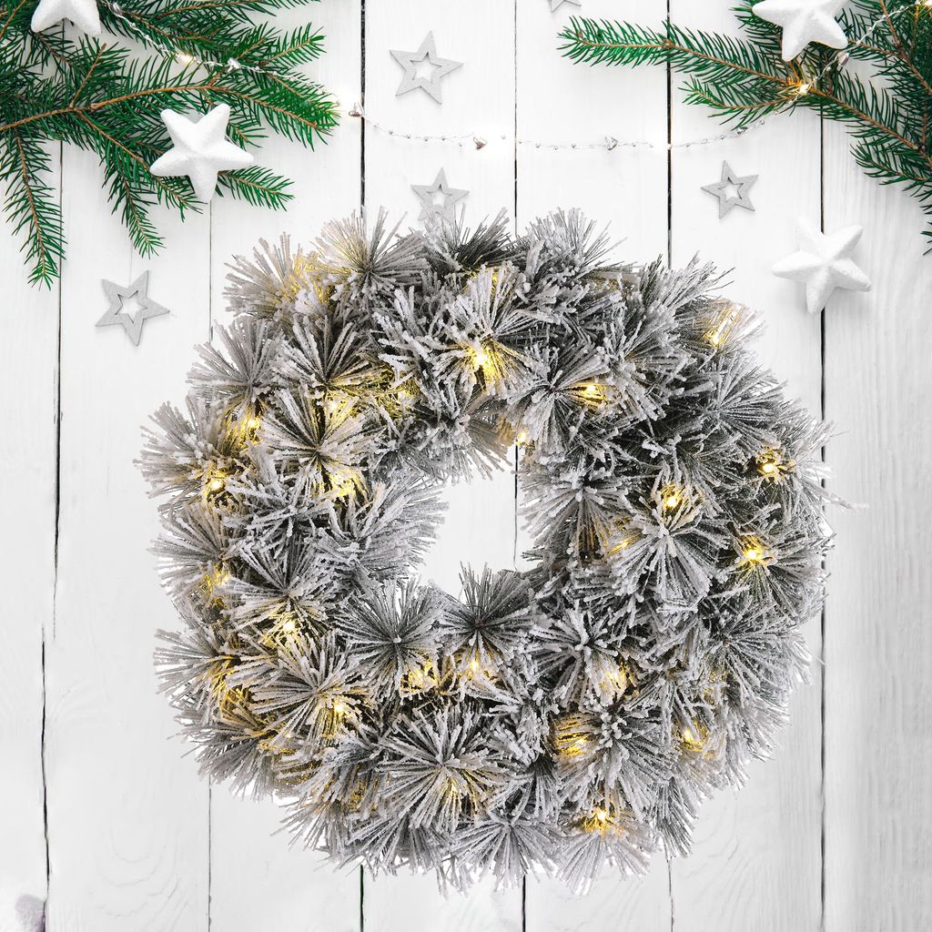 MeisterHome ® Künstlicher Weihnachtskranz Adventskranz für Produktbild 8