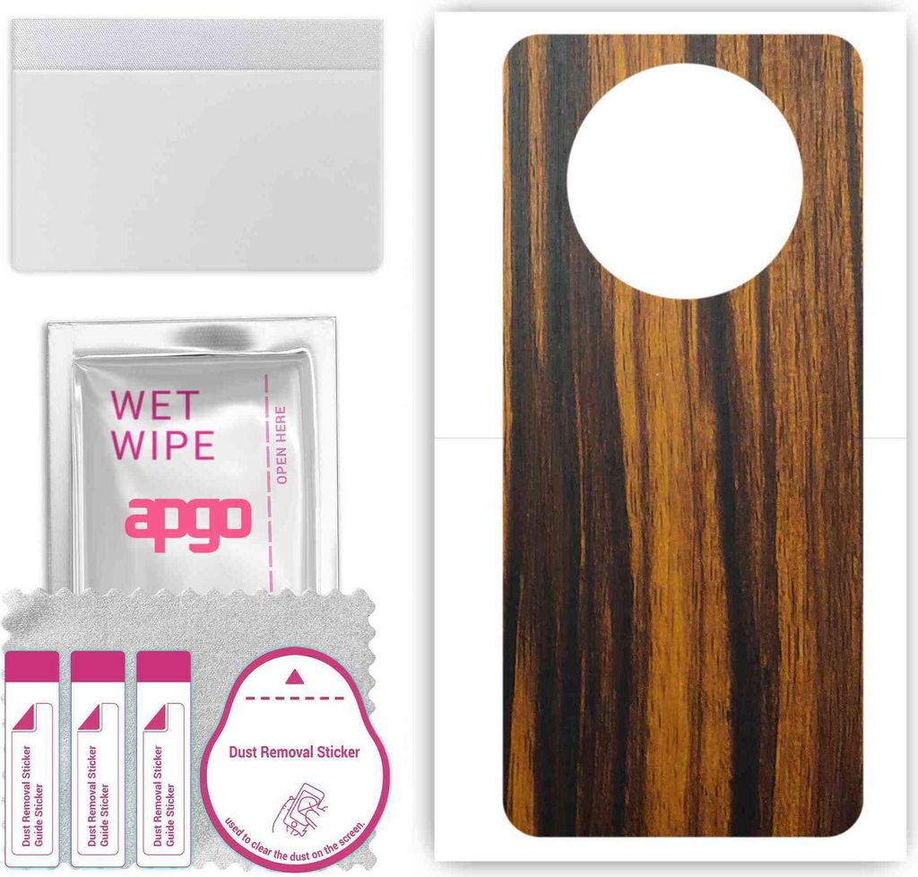apgo Rückseite Schutzfolie, Skin, kompatibel mit Honor Magic4 Lite, Hinten Displayschutzfolie aus Vinylfolie, kratzfest, einfache Montage - Tigerwood