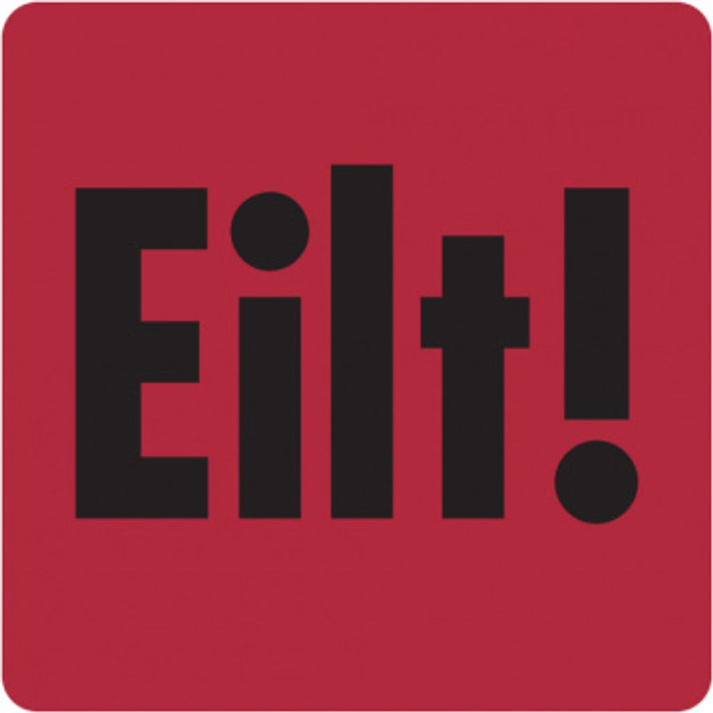 Dreifke® Papieretikett, Eilt!, 40 x 40 mm - auf Rolle, Produktbild 