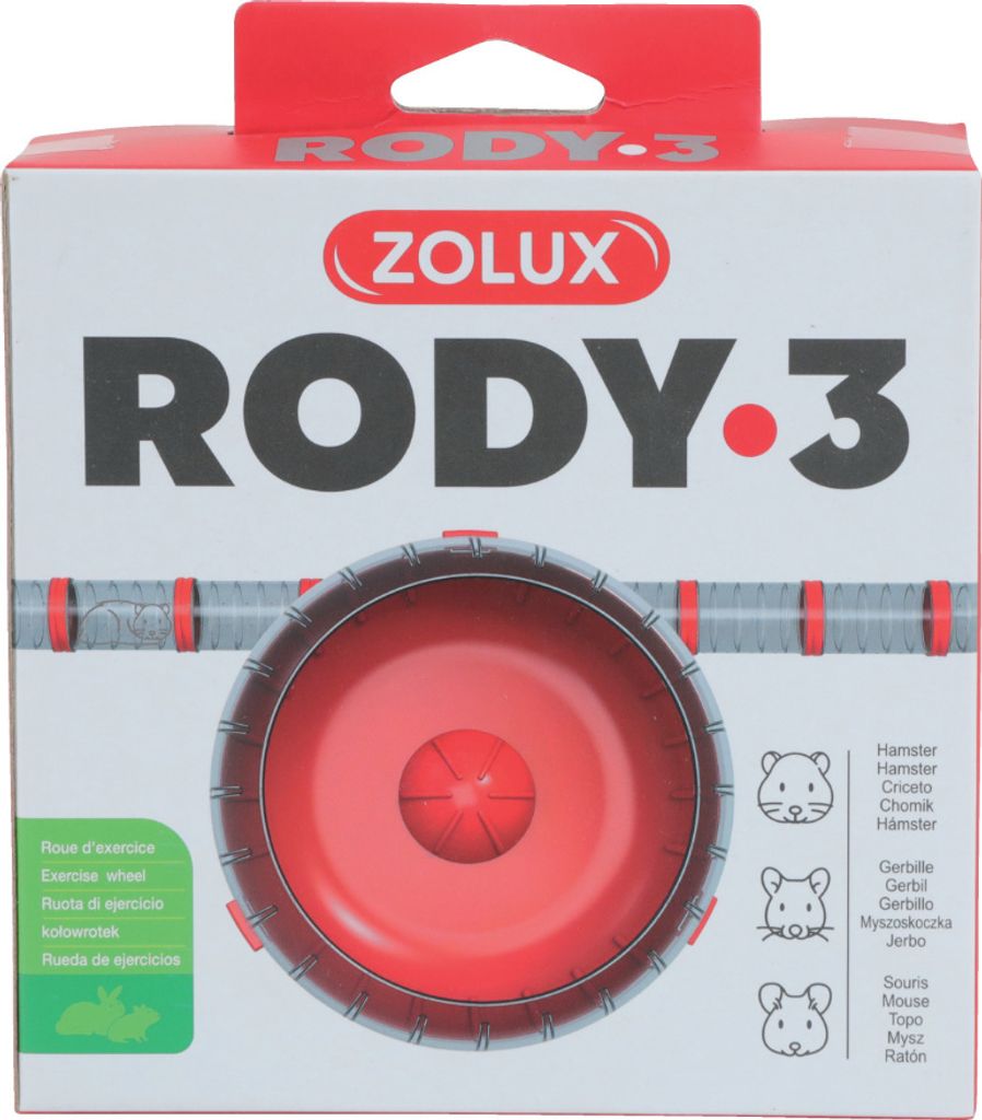 Komponenty Rody 3-pinwheel czerwony Zolux Zdjęcie produktu 