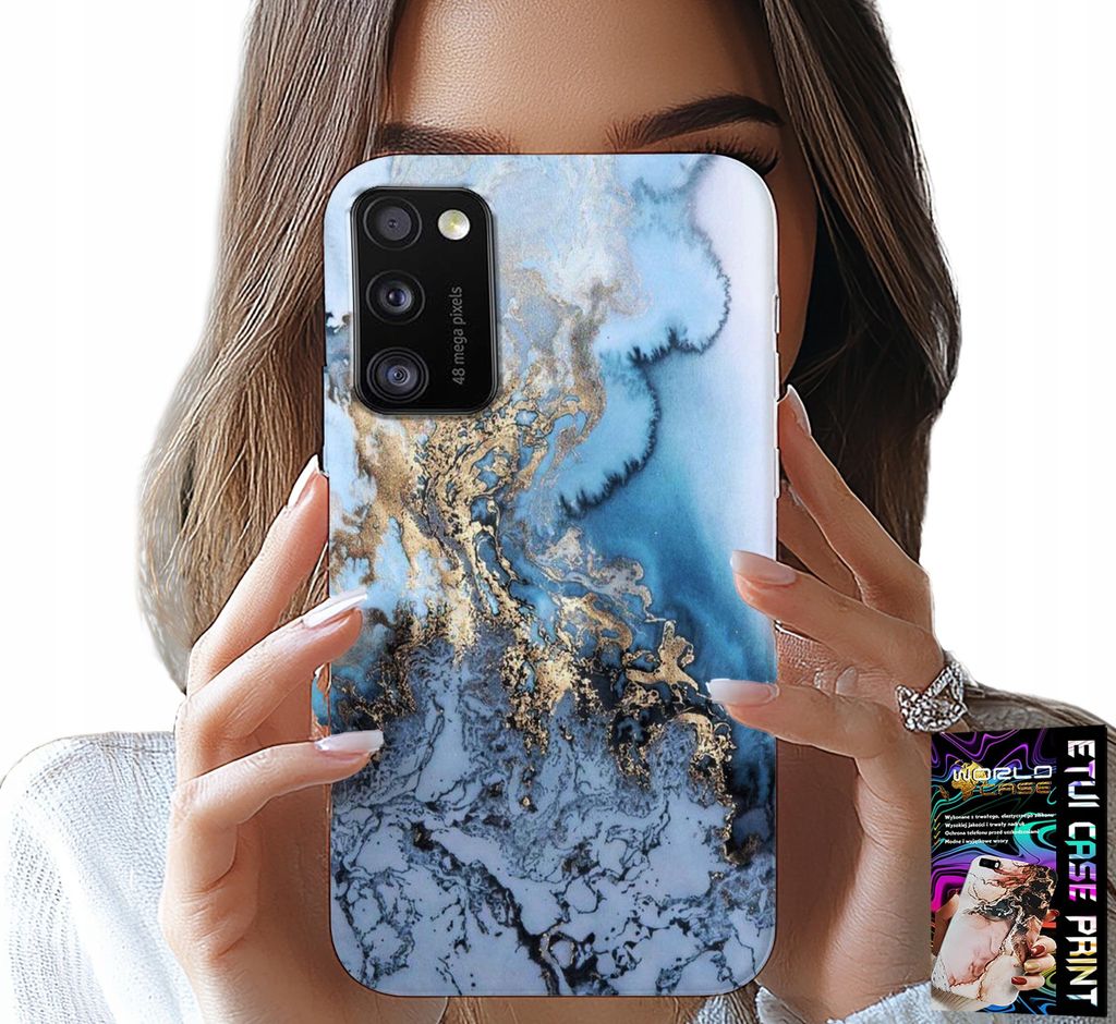 Etui Für Samsung Galaxy A41 - Damen Marmor Design + Glas