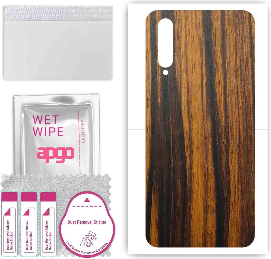 apgo Rückseite Schutzfolie, Skin, kompatibel mit vivo iQOO Pro, Hinten Displayschutzfolie aus Vinylfolie, kratzfest, einfache Montage - Tigerwood