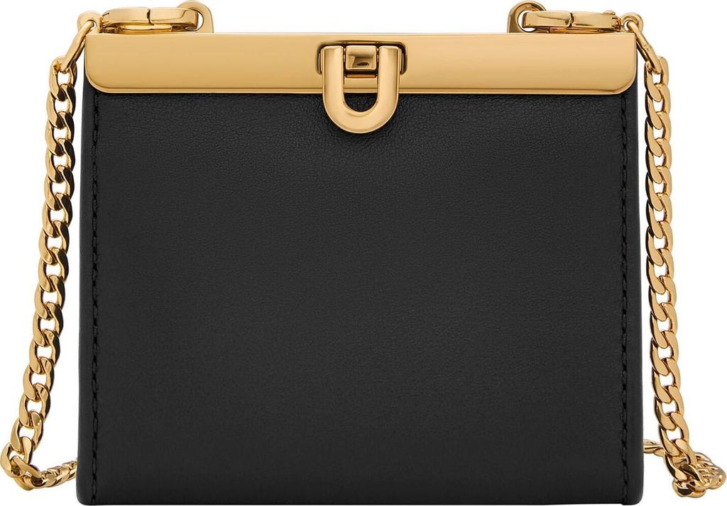 FOSSIL Geldbörse Umhängetasche Penrose Wallet Crossbody Black schwarz