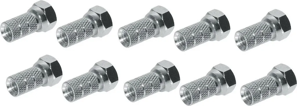 Fiche F pour Câble Coaxial 5,2mm shiverpeaks avec Écrou de Serrage Large