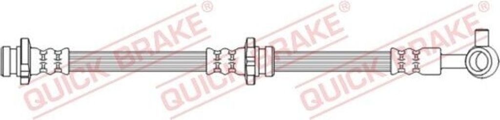 QUICK BRAKE 50.742 Bremsschlauch Vorne Rechts für NISSAN X-TRAIL (T32) JUKE (F15)