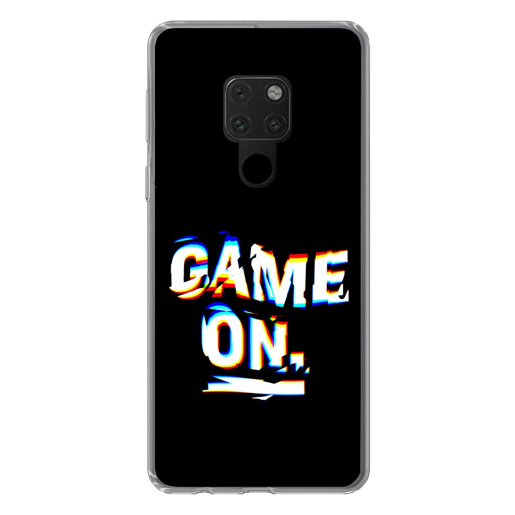 MuchoWow Handyhülle Schutzhülle Hülle für Huawei P40 Lite Spiele - Spiel - Zitat Silikon Softcase Handy Hülle - Handy