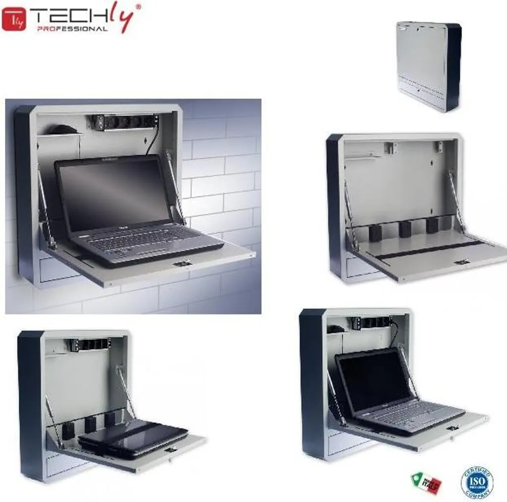 Armoire anti effraction PC portable Techly ICRLIM01 Gris Acier